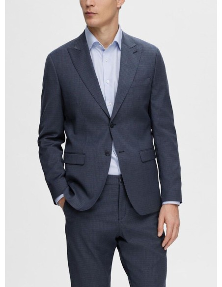 SELECTED BLAZER UOMO,SLHSLIM-NEIL BLUE CHECK BLZ