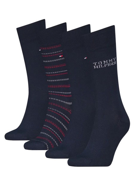 TOMMY HILFIGER MEN SOCK 4P TIN GIFTBOX TOMMY, 43/4