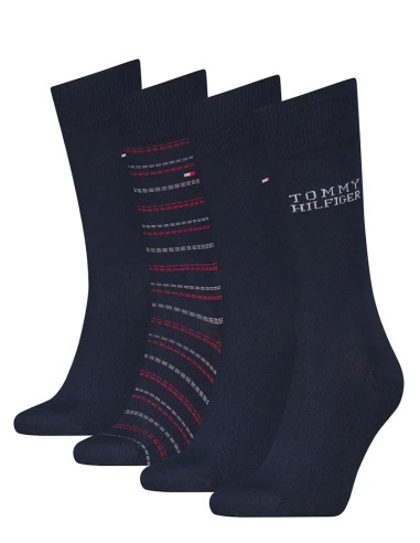 TOMMY HILFIGER MEN SOCK 4P TIN GIFTBOX TOMMY, 39/4