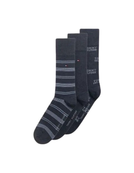 TOMMY HILFIGER MEN SOCK 3P GIFTBOX TOMMY STRI, 39/