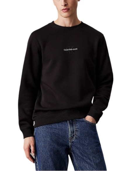 CALVIN KLEIN JEANS FELPA UOMO MONOLOGO CREW NECK, 