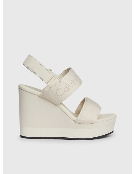 CALVIN KLEIN SANDALI DONNA WEDGE SANDAL WEBBING