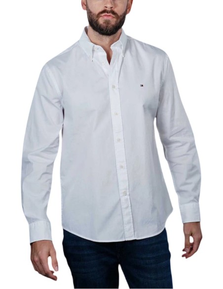 TOMMY HILFIGER CAMICIA UOMO CORE FLEX POPLIN SOL, 