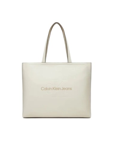 CALVIN KLEIN DONNA SCULPTED SLIM TOTE34 MONO