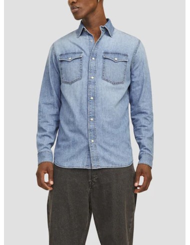 JACK & JONES CAMICIA JEANS UOMO MILLER JJSHIRT WI 