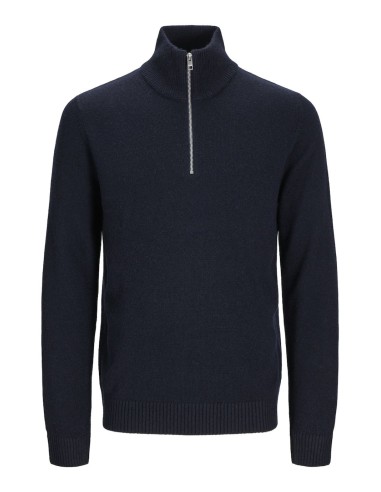 JACK & JONES UOMO JPRCCLAMBSWOOL KNIT HALF ZIP