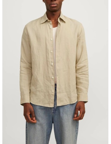 JACK & JONES UOMO JPRCCLAWRENCE LINEN SHIRT L/S SN