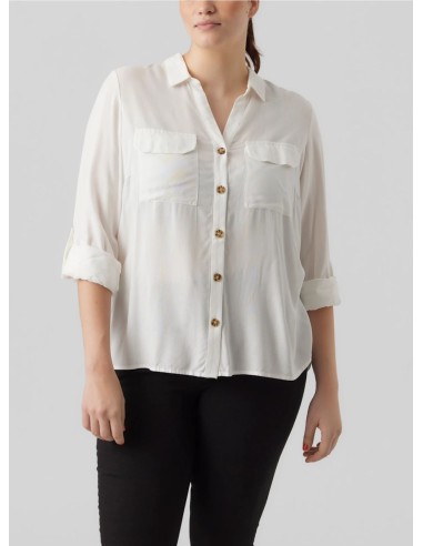 VERO MODA CURVE CAMICIA DONNA BUMPY L/S SHIRT NEW 