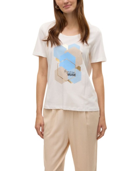 VERO MODA DONNA VISLANA S/S O-NECK T-SHIRT JRS BTQ