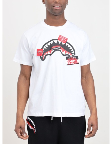 SPRAYGROUND T-SHIRT UOMO,LABEL SHARK REGULAR