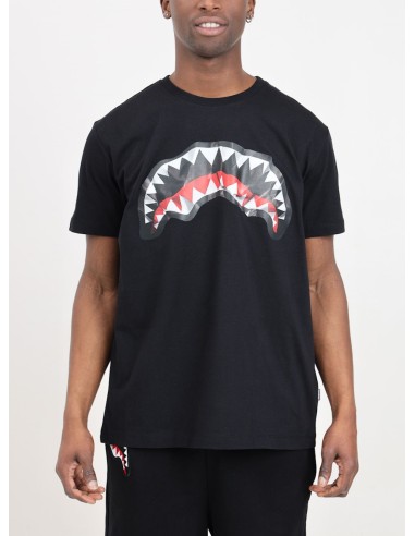 SPRAYGROUND T_SHIRT UOMO,CRUMPLED SHARK BLK