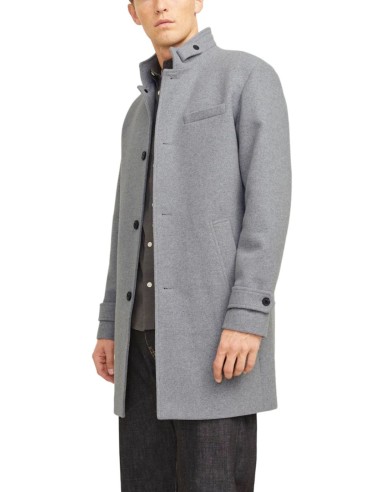 JACK & JONES UOMO JJEMELTON WOOL BLEND COAT SN