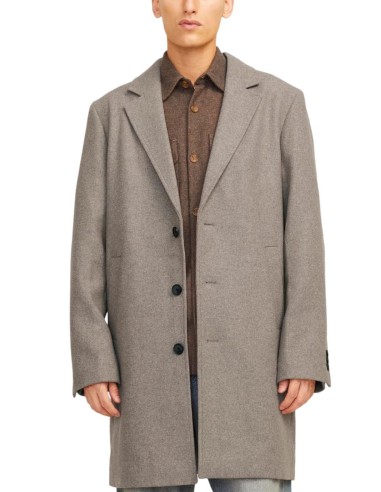 JACK & JONES UOMO JJEHARRISON WOOL BLEND COAT SN