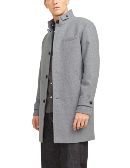 JACK & JONES UOMO JJEMELTON WOOL BLEND COAT SN