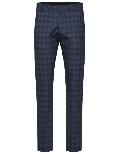 PANTALONI MYLOLOGAN NAVY CHECK SELECTED