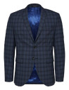 CHAQUETA SLHSLIM-MYLOLOGAN NAVY CHECK SELECTED