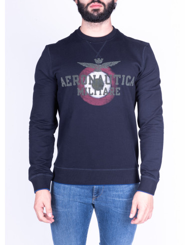 Aeronautica Militare men's blue crewneck sweatshirt