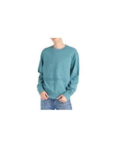 EMBOSSED FASHION CRE SWEATSHIRT, L8R CALVIN KLEIN JEANS