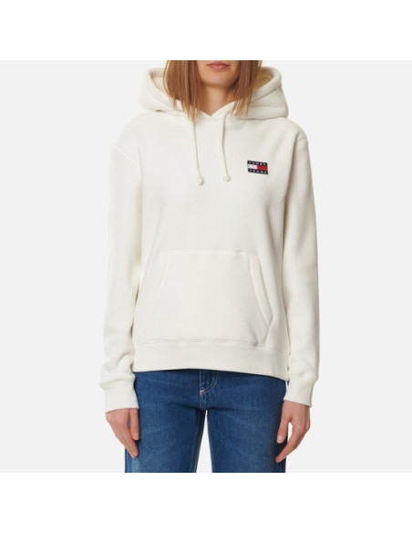 SWEAT-SHIRT TOMMY JEANS AVEC BADGE POLAR FLEE TJW