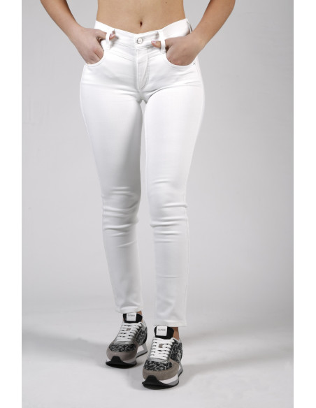 Pantalone bianco donna Slim Ankle Calvin Klein