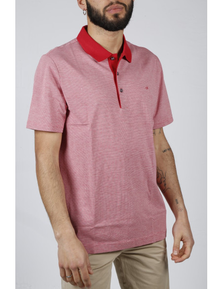 Calvin Klein red polo shirt with logo