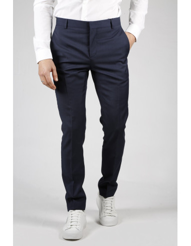 Pantalon de costume slim bleu Calvin Klein