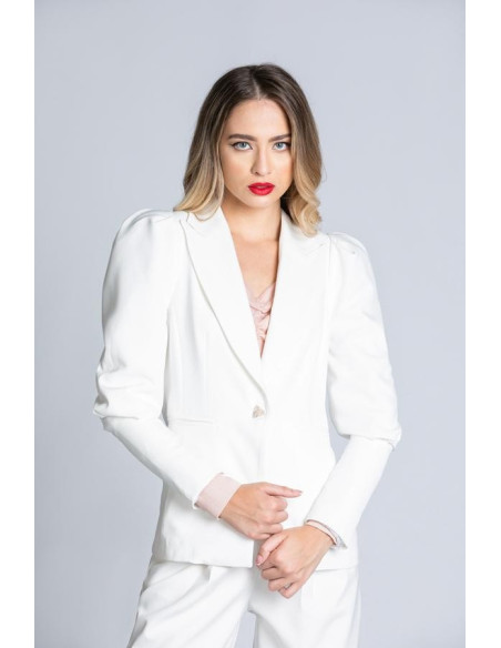 Chaqueta larga mujer Stanley Relish blanca