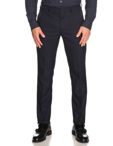 Selected men's sapphire blue trousers