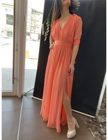 Vestido largo naranja Ubani Kocca mujer