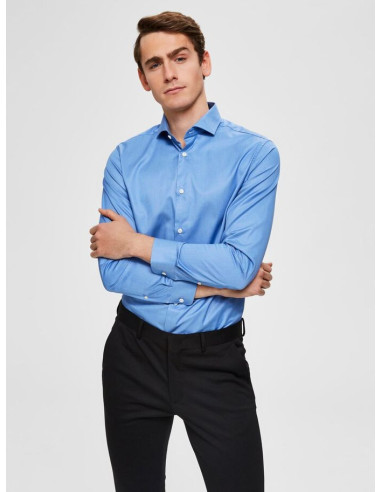 Chemise en cuir Slhslimsel pour hommes Sélectionné