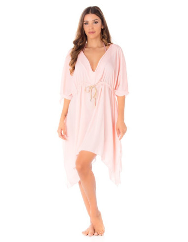 I'Am woman beach cover-up avec cordon de serrage