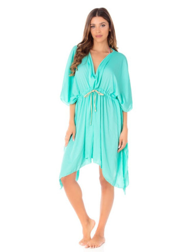 I'Am woman beach cover-up avec cordon de serrage