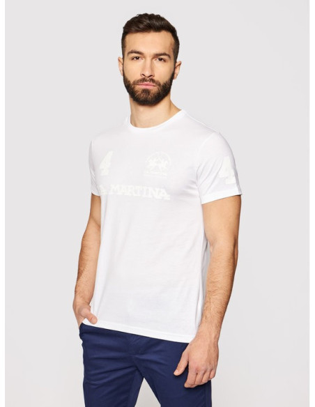 T-shirt regular col rond homme La Martina en coton