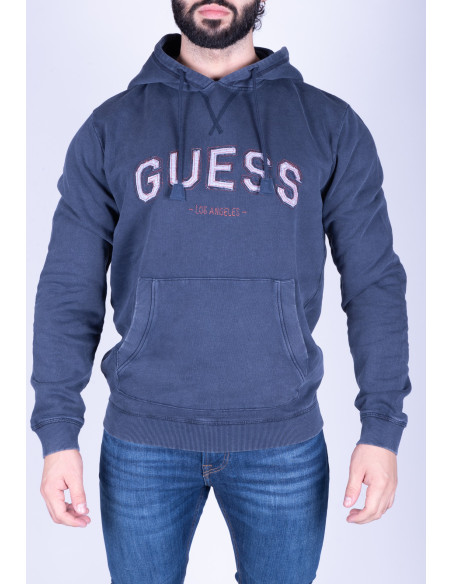 Sudadera azul hombre Spencer Hoodie Fleece Guess