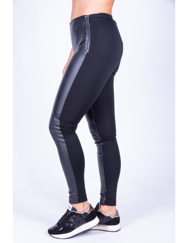 Legging black leather woman Gh Waist Coy Guess Color Black Taglia 2