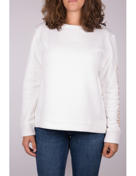 White Zebra Log Calvin Klein women's sweatshirt