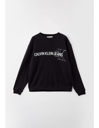 Sweat homme Plus Instit Logo Calvin Klein noir