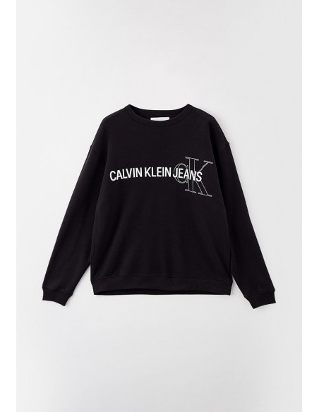 Plus Instit Logo Calvin Klein men's black sweatshirt