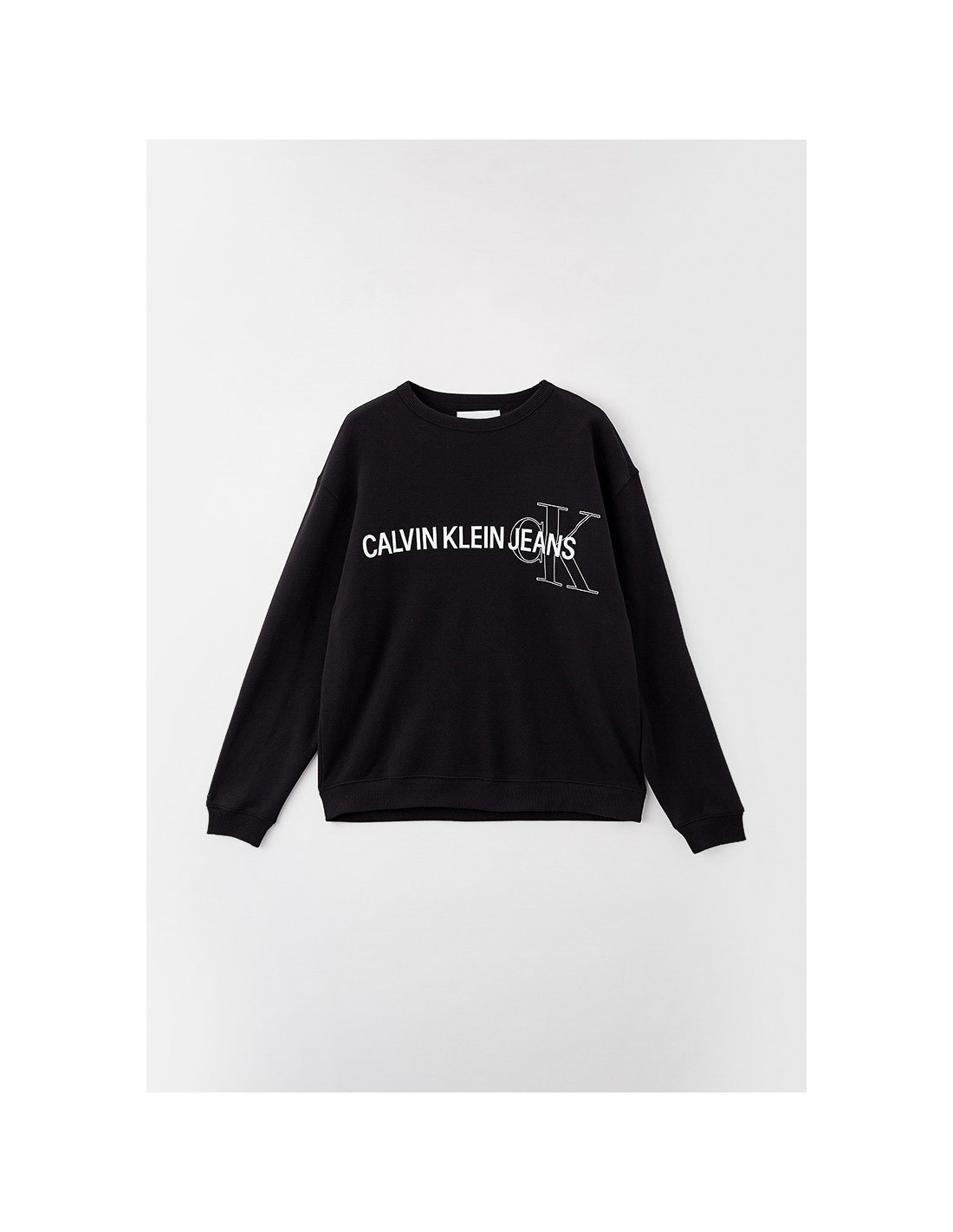 Plus Instit Logo Calvin Klein Herren-Sweatshirt in Schwarz Taglia 3XL Farbe  Schwarz