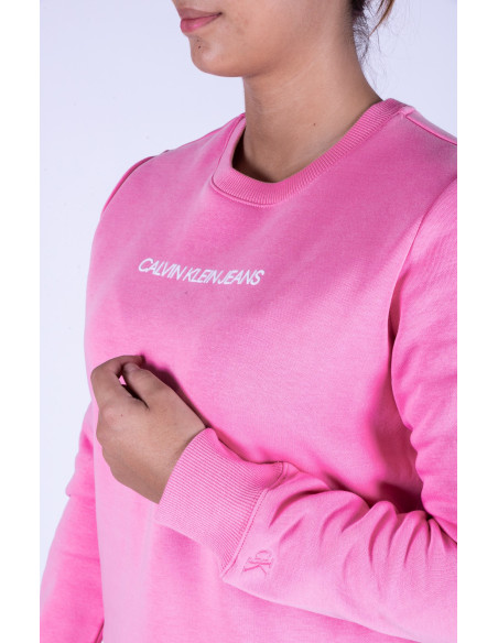 calvin klein pink sweatshirt womens