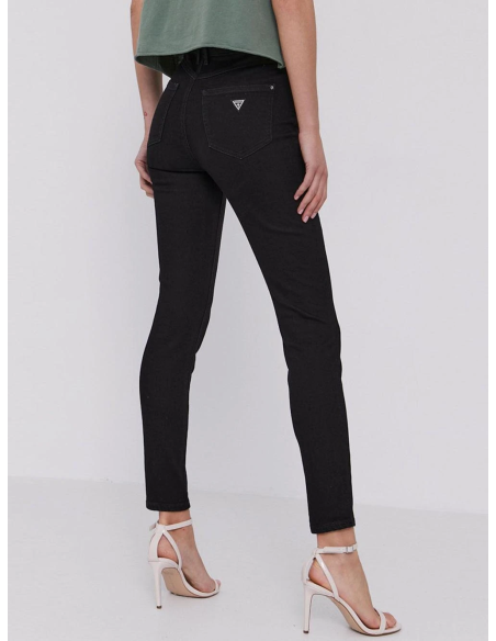 guess high waisted jeans black