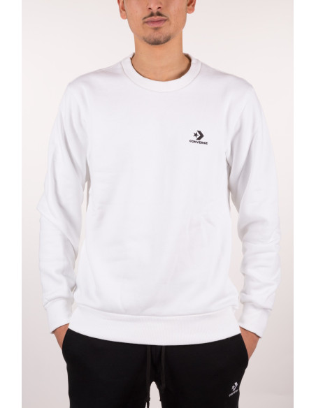 Sweat Converse blanc étoile brodée homme