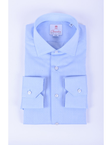 Camisa Chandra slim celeste para hombre