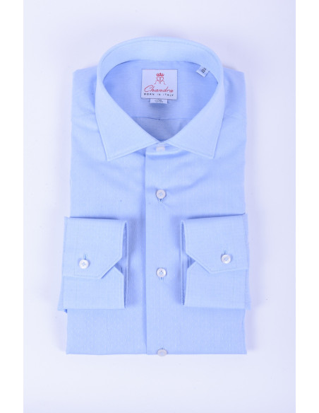 Chemise homme bleu clair slim Chandra