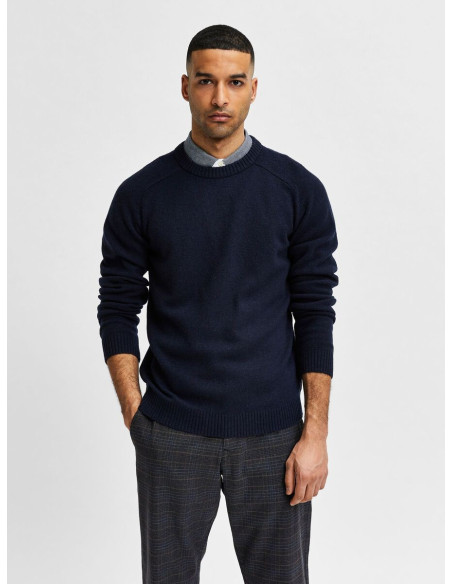 Pull bleu homme Slhnewcoban Selected