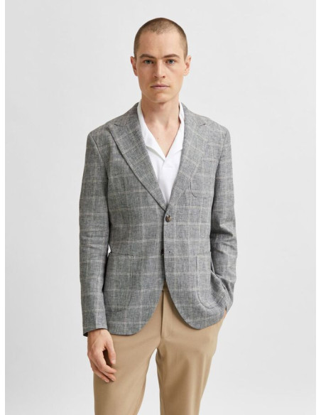 Slhslim Devin Slected men's gray jacket