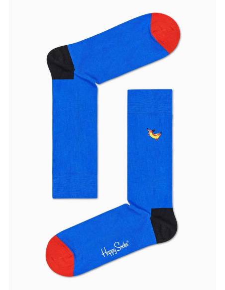 Calzini Unisex Embroidery Hot dog Happy Socks