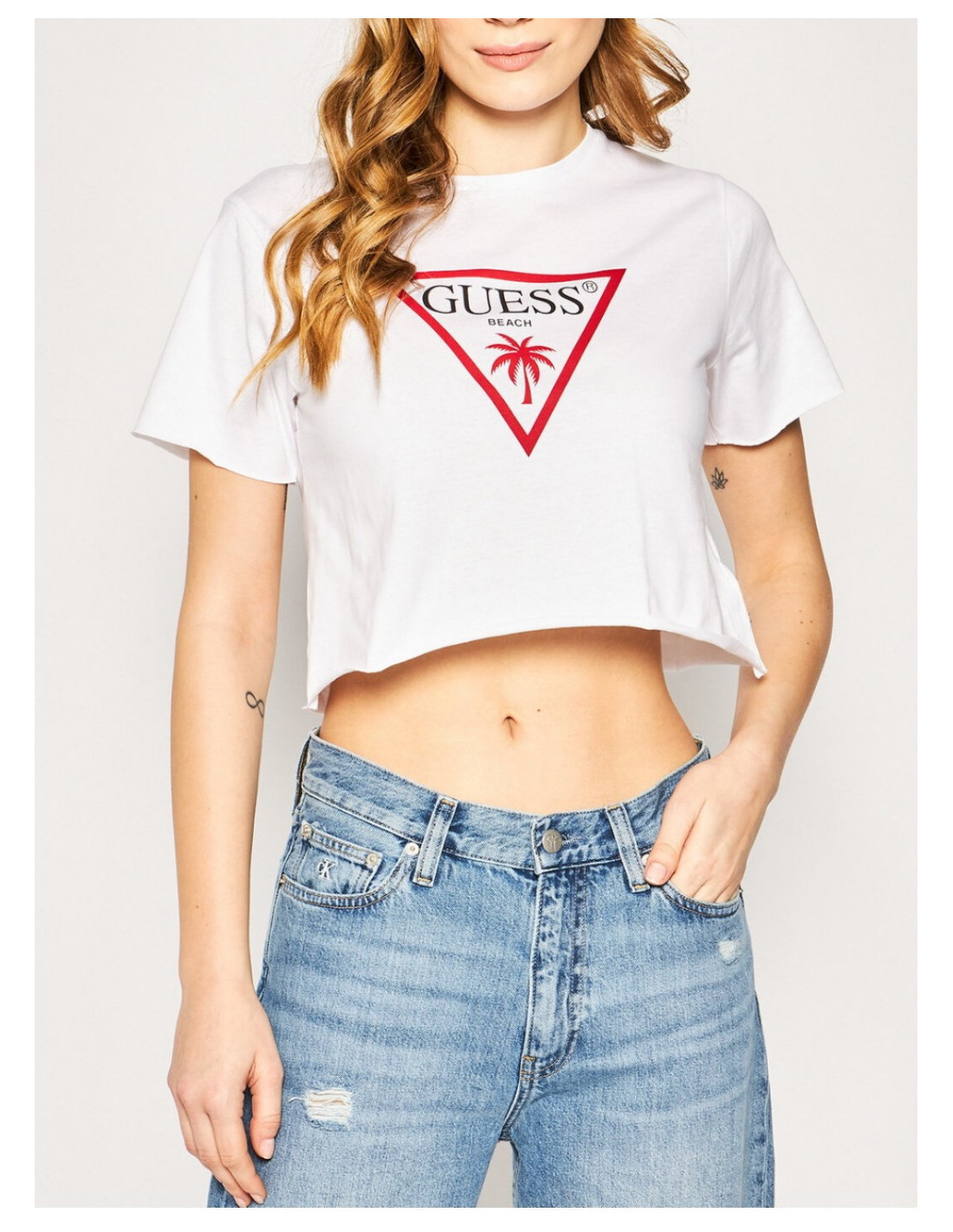 guess top crop