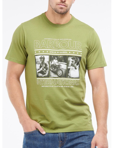 Herren Reel Tee Barbour T-Shirt