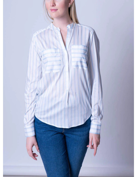 VERO MODA DONNA VMERIKA STRIPE LS SHIRT TOP E10 NO